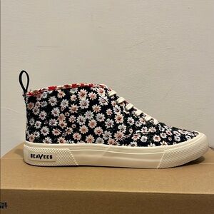 SeaVees Black Floral High-Tops